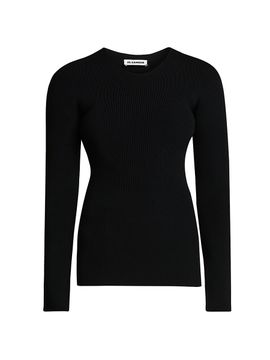 Jil Sander Women's Rib-Knit Crewneck Sweater