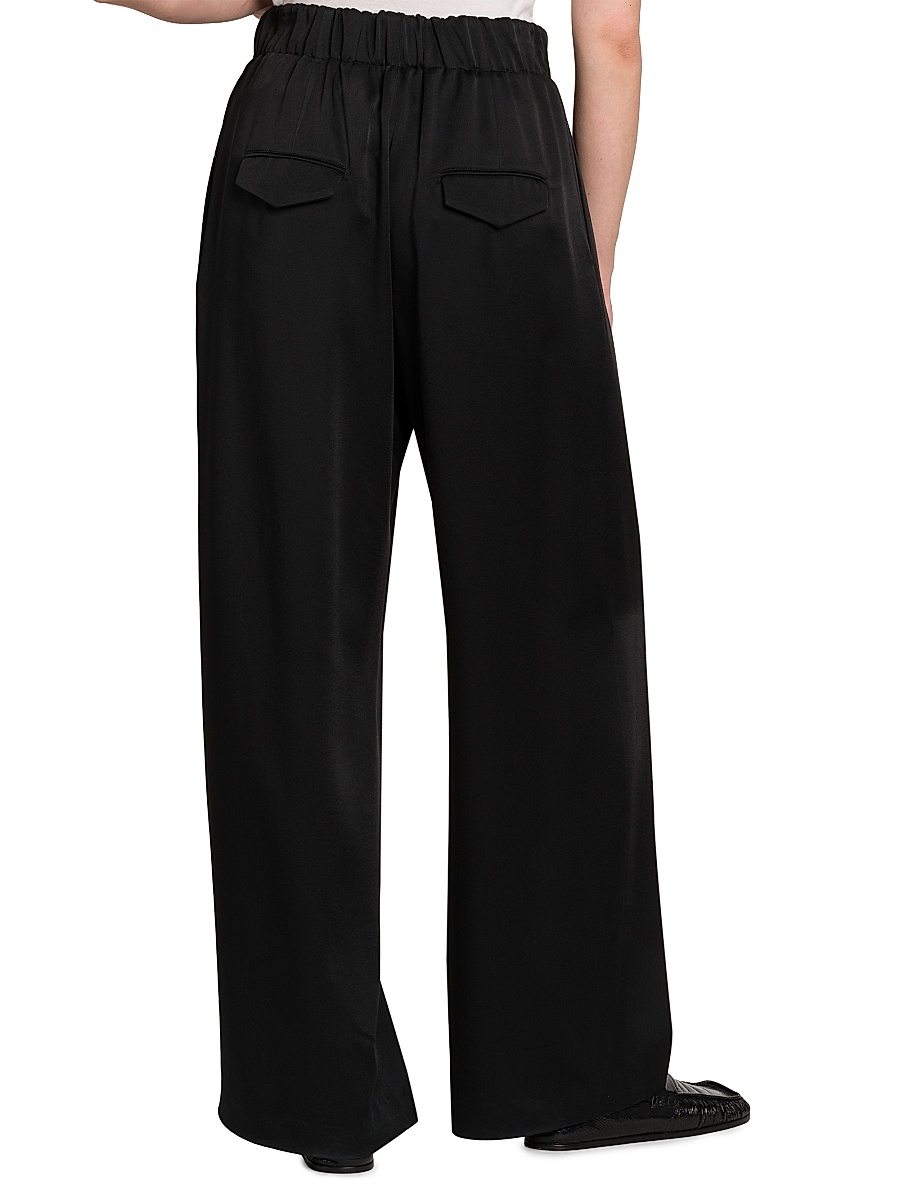 Jil Sander - Women's Satin Wide-Leg Trousers