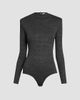 Jil Sander Women's Shoulder Pad Wool Jersey Bodysuit - 1