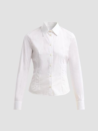Jil Sander Women's Slim-Fit Cotton Poplin Shirt