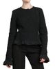 Jil Sander Women's Smocked Fitted Frill Jacket - 3