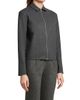 Jil Sander Women's Stretch-Wool Zip-Front Shirt - 4