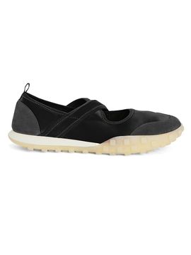 Jil Sander Women's Suede Trim Crisscross Slip-On Sneakers