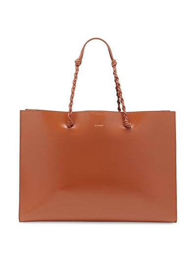 Jil Sander Women's Tangle Leather Shopping Tote Bag