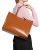 Jil Sander Women's Tangle Leather Shopping Tote Bag - 2