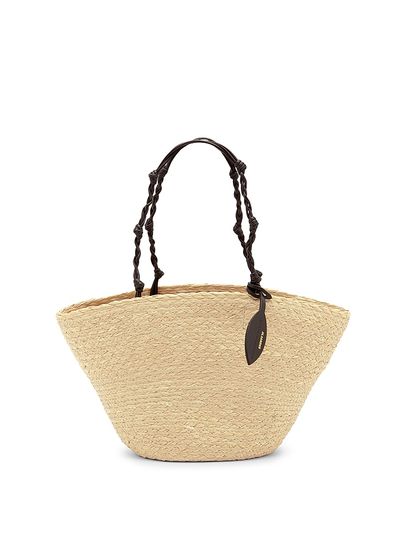 Jil Sander Women's Tangle Small Raffia Bucket Bag