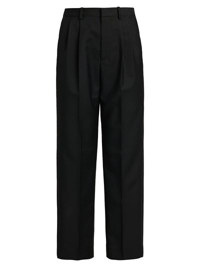 Jil Sander Women's Wool-Mohair Canvas Pleated Trousers