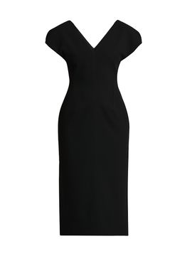 Jil Sander Women's Wool Sable Midi-Dress