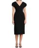 Jil Sander Women's Wool Sable Midi-Dress - 2