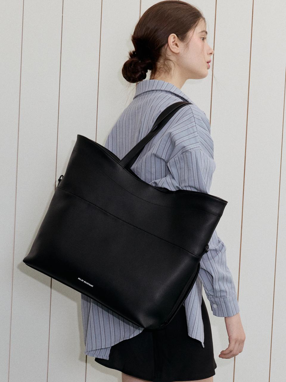 JILL BY JILLSTUART [ALEX] Foldable Large Shoulder Bag (JLBA5E740BK)
