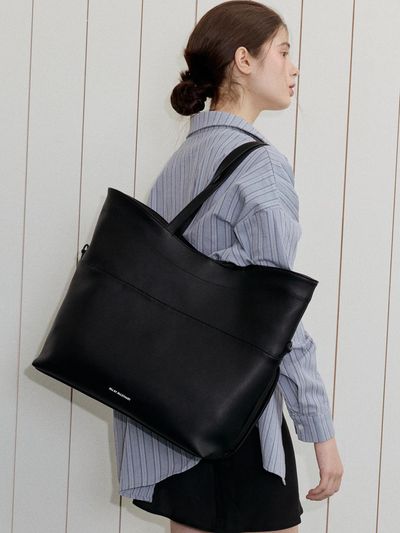 JILL BY JILLSTUART [ALEX] Foldable Large Shoulder Bag (JLBA5E740BK)