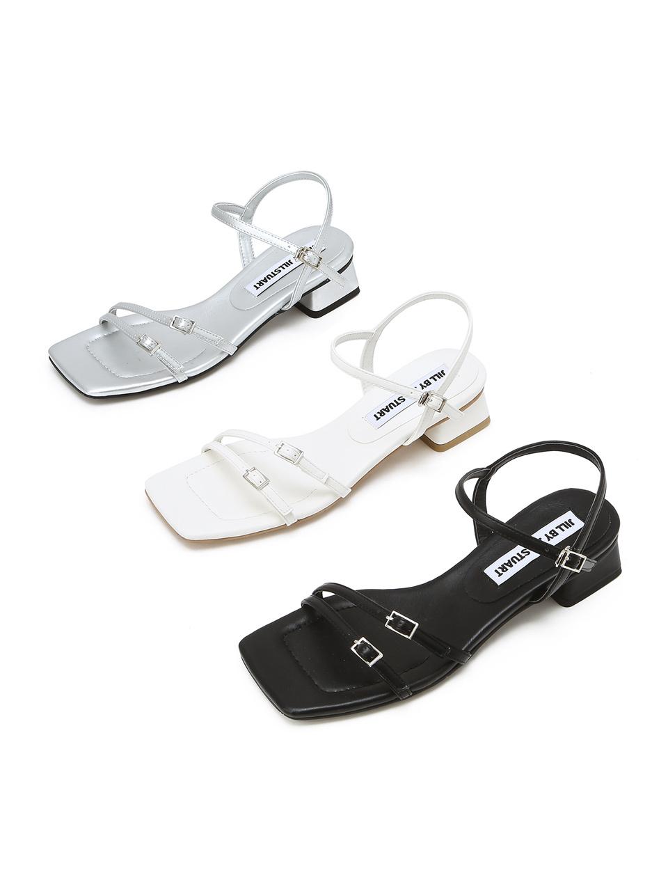 JILL BY JILLSTUART Buckle Strap Sandals (JLSO5E500BK)
