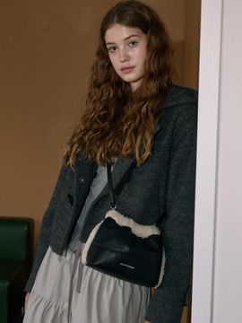 JILL BY JILLSTUART [Danish] Searing Shirring Bucket Bag (JLBA4F125BK)