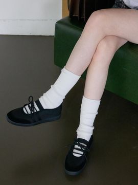 JILL BY JILLSTUART Slim Flat Lace-Up Sneakers 2 COLORS