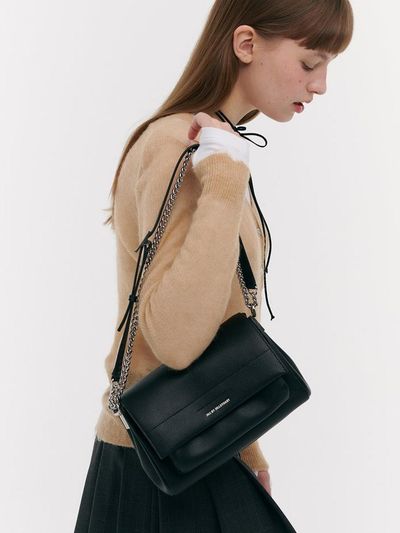 JILL BY JILLSTUART Small Chain Bag_Black