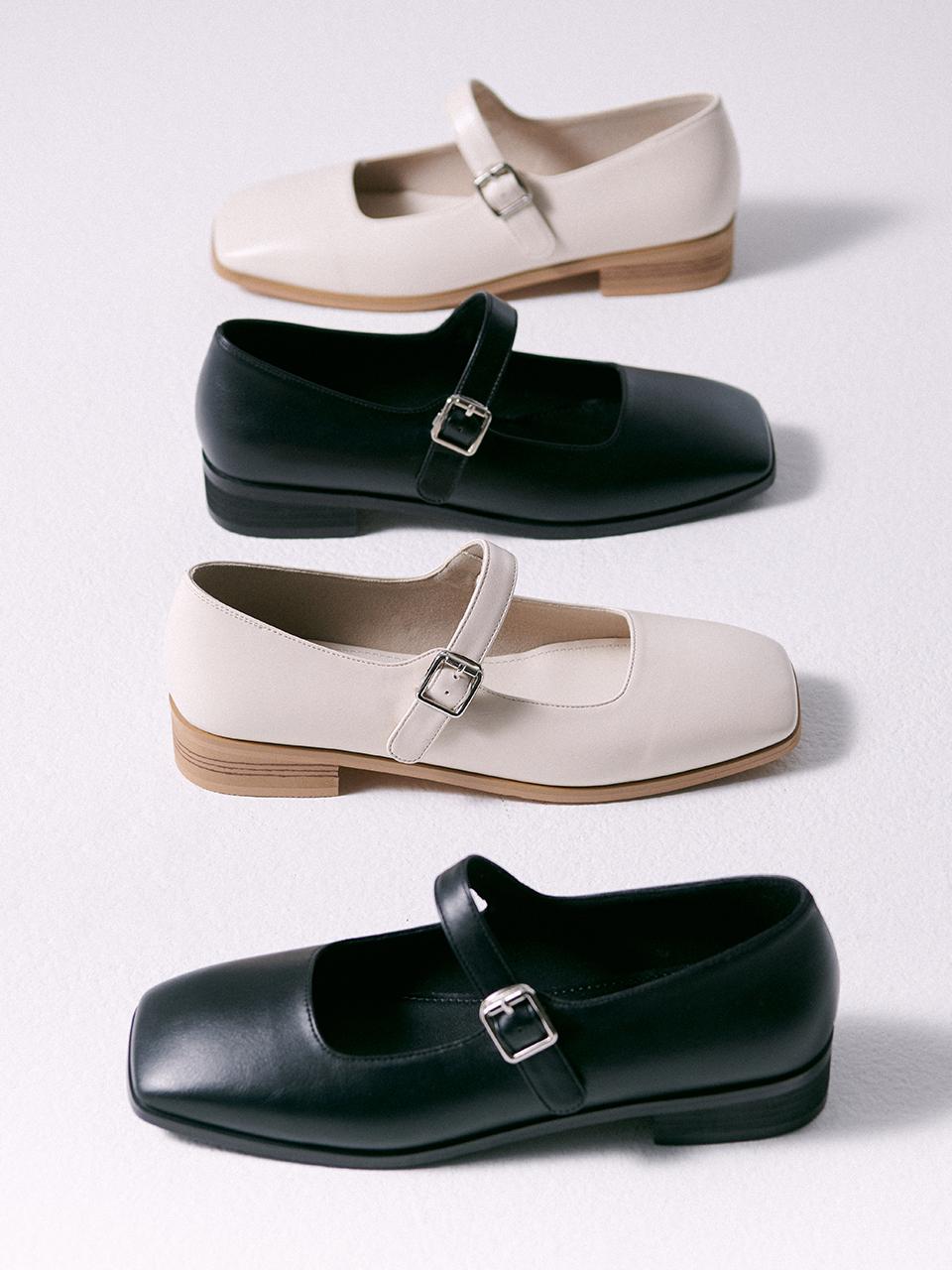 JILL BY JILLSTUART Square Mary Jane Flat Shoes