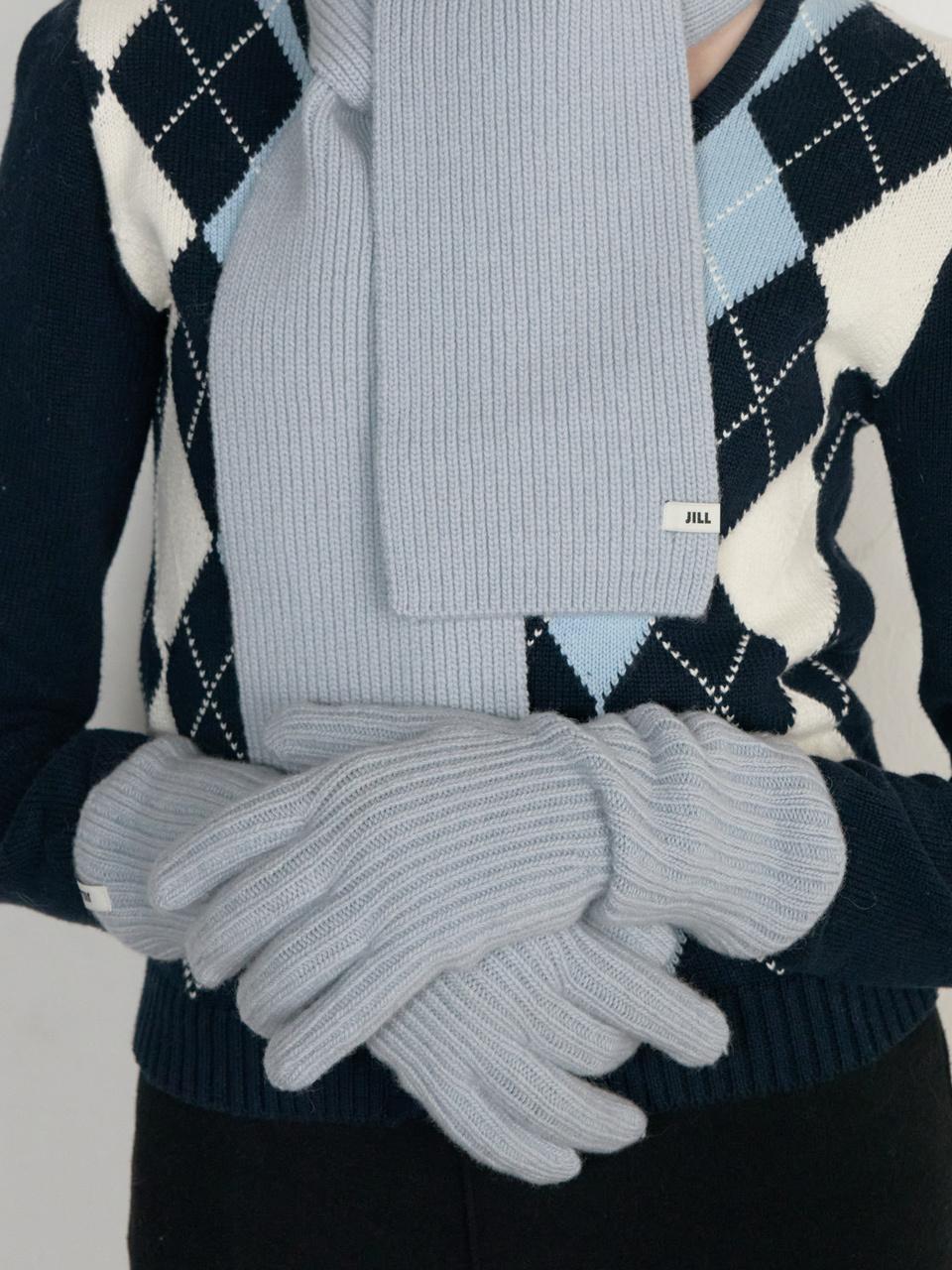 JILL BY JILLSTUART wool cashmere knit finger hole gloves 4 COLORS (JL