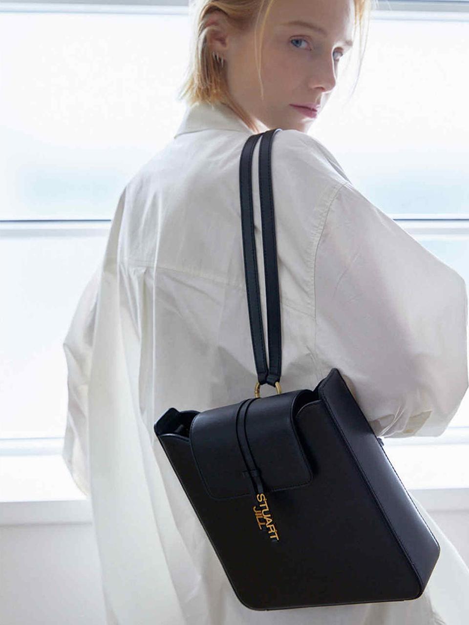 JILLSTUART [Becky] Black Embossed Shoulder and Backpack