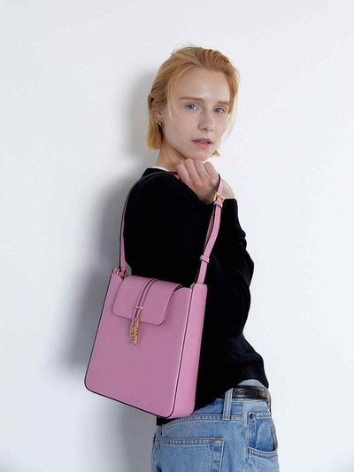 JILLSTUART [Becky] Powder Pink Embossed Shoulder and Backpack