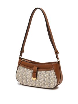 JILLSTUART Beige V Decorated Shoulder and Cross Bag