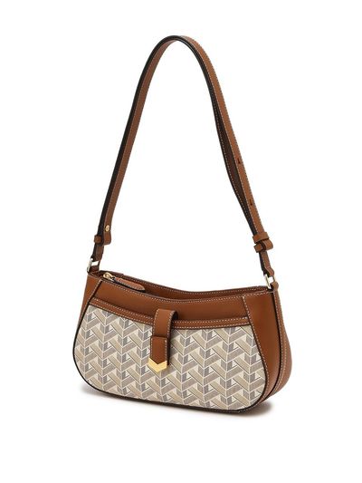 JILLSTUART Beige V Decorated Shoulder and Cross Bag