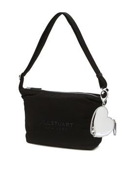JILLSTUART Black Nylon Hobo Type Shoulder and Cross Bag S