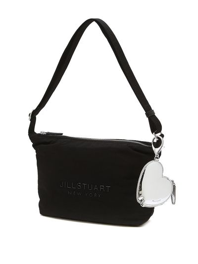 JILLSTUART Black Nylon Hobo Type Shoulder and Cross Bag S