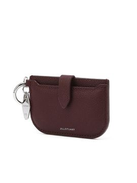JILLSTUART Cowhide Leather Card Wallet Charm Accessory [Wine] (JAWA5F223D2)