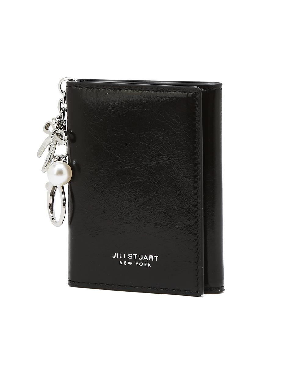 JILLSTUART Cowhide Leather Photo Holder Card Wallet [Black] (JAHO5E200BK)