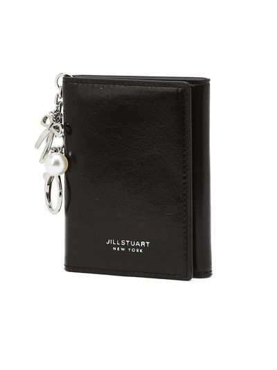 JILLSTUART Cowhide Leather Photo Holder Card Wallet [Black] (JAHO5E200BK)