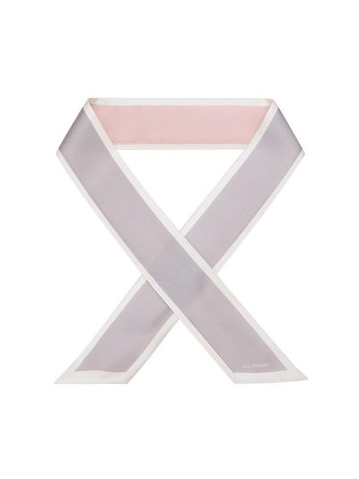 JILLSTUART Double-Color Long Twilly Silk Scarf