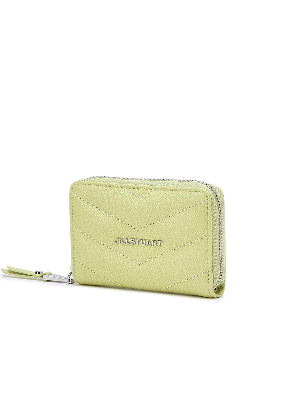 JILLSTUART [MOMA] Quilting Leather Zipper Card Wallet