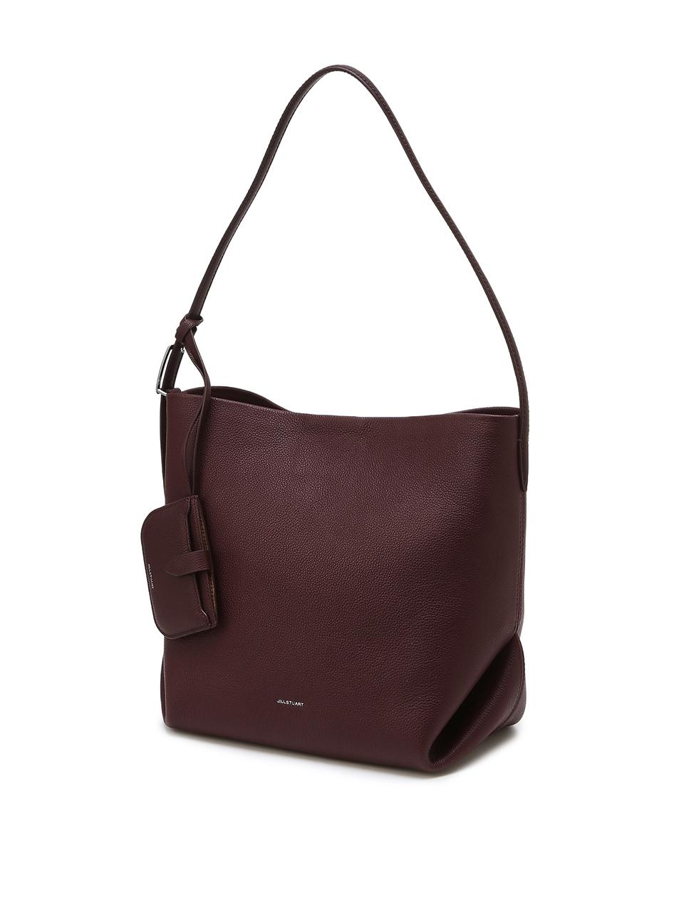 JILLSTUART [Mure Bag] Burgundy Solid Soft Hobo Bag