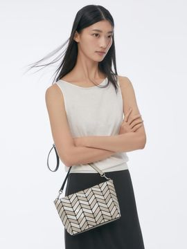 JILLSTUART [Musebag] Beige Multi-Color Cross and Clutch Bag