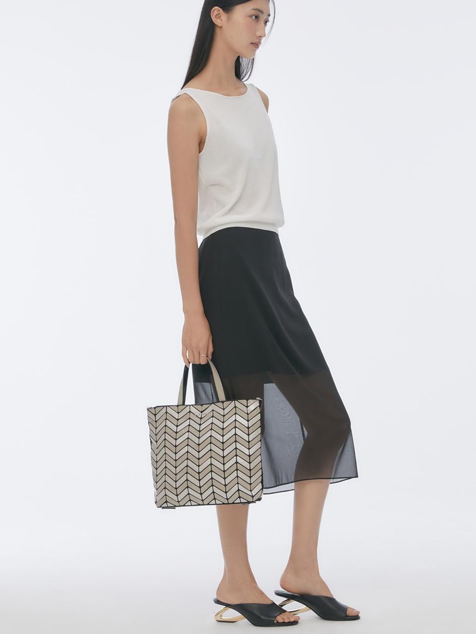 JILLSTUART [Musebag] Beige Multi-Color Rosella Prism Tote Bag