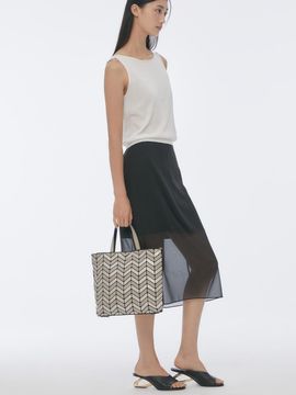 JILLSTUART [Musebag] Beige Multi-Color Rosella Prism Tote Bag