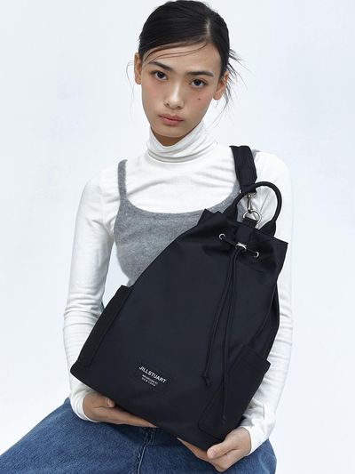 JILLSTUART Recycling Nylon Backpack & Sling bag_Black