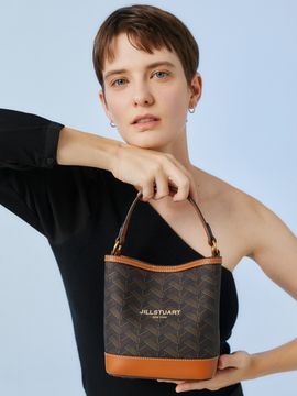 JILLSTUART Rosella Pattern Bucket Bag S_Brown