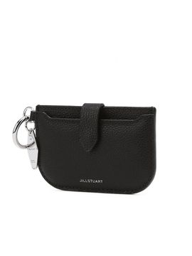 JILLSTUART solid cowhide leather card wallet charm ornament [Black] (JAHO5E220BK)