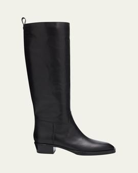 Jimmy Choo 45mm Mave Leather Knee-High Boots