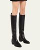 Jimmy Choo 45mm Mave Leather Knee-High Boots - 2