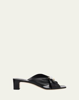 Jimmy Choo 45mm Rafi Leather Mules