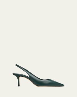 Jimmy Choo 65mm Love Leather Slingback Pumps