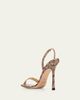 Jimmy Choo 85mm Jenn Snake-Embossed Leather Sandals - 2