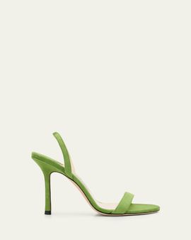 Jimmy Choo 85mm Jenn Suede Sandals