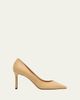 Jimmy Choo 85mm Romy Linen Pointed-Toe Pumps - 1