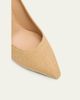 Jimmy Choo 85mm Romy Linen Pointed-Toe Pumps - 3