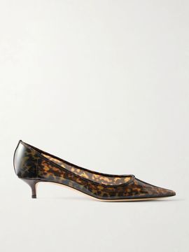 JIMMY CHOO Amelia 30 animal-print PVC pumps