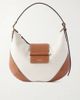 JIMMY CHOO Bar small canvas leather-trim shoulder bag - 1