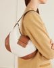 JIMMY CHOO Bar small canvas leather-trim shoulder bag - 2